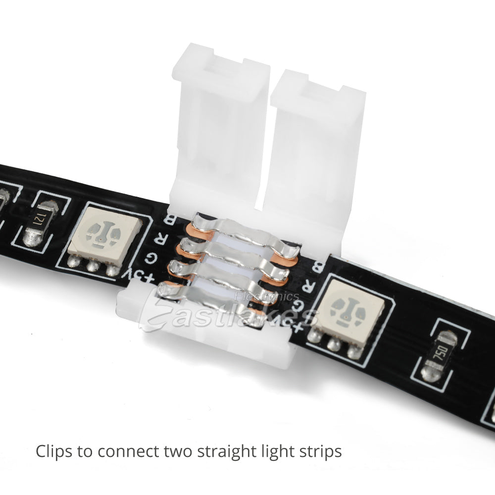 RGB LED Lighting Strip Right Angle and Extension Connector - Eastlakes Electronics